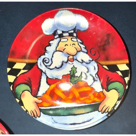 Christmas Santa Plates Set 8 - Picture 7 of 12